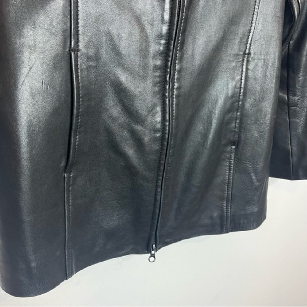 Danier Black Leather Jacket - Picture 6 of 16